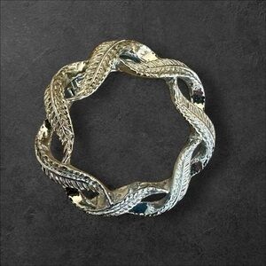 Vintage Gerrys Feather Silver Tone Brooch Pin